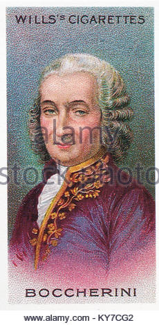 Ridolfo Luigi Boccherini war ein italienischer Komponist und Cellist 1743 - 1805 Stockfoto