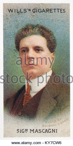 Pietro Mascagni war ein italienischer Komponist 1863 - 1945 Stockfoto