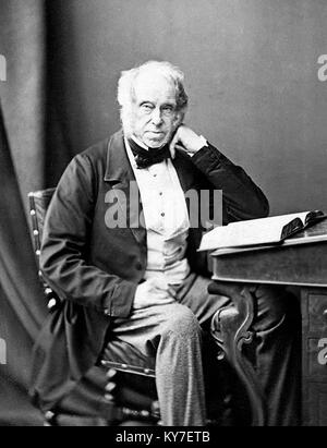 Lord Palmerston. Portrait von Henry John Temple (1784-1865), 3rd Viscount Palmerston, der als britischer Premierminister zweimal in der Mitte des 19. Jahrhunderts serviert. Stockfoto