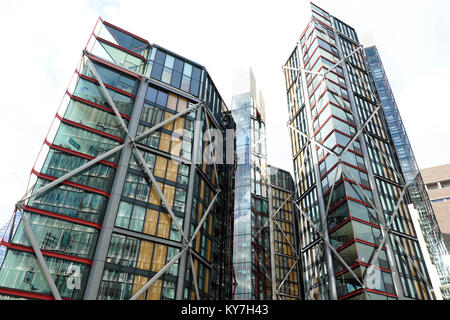 Neo Bankside Apartment Gebäude in der Nähe des Haus Erweiterungsbau in der Tate Modern Art Gallery in Southwark, South London UK KATHY DEWITT Stockfoto