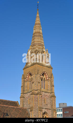 Turm von St. Johannes der Evangelist Kirche, Park Street, Taunton, Somerset Stockfoto