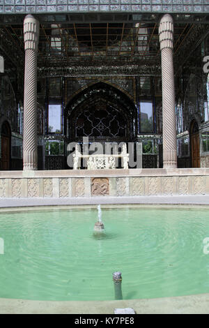 Fassade der Golestan Palast in Teheran, Iran Stockfoto