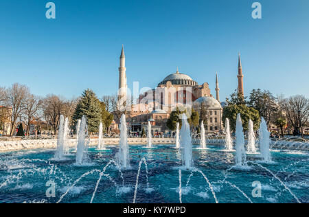 Ansicht der Hagia Sophia in Istanbul Stockfoto