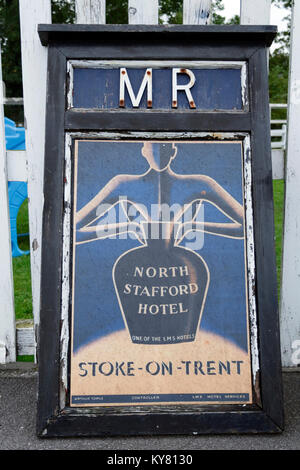 North Stafford Hotel anmelden Stockfoto