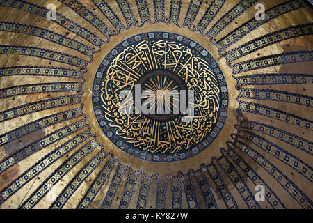 Innenansicht der Hagia Sophia in Istanbul. Türkei Stockfoto