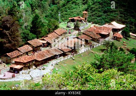 Los Aleros thematische Park typisch andinen Dorfes in Merida, Venezuela Stockfoto