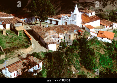 Los Nevados Dorf in den Anden Merida, Venezuela Stockfoto