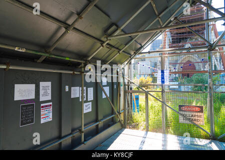 Christchurch, Neuseeland - 31. Oktober 2017: Ruinen der anglikanischen Kathedrale, ein Symbol der Christchurch Cathedral Square, in der die BA wurde entfernt Stockfoto