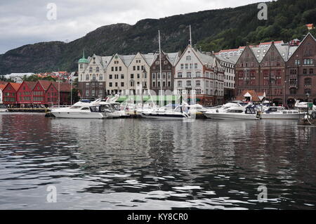 Bryggen in Bergen, Norwegen Stockfoto