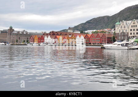 Bryggen in Bergen, Norwegen Stockfoto