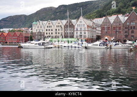 Bryggen in Bergen, Norwegen Stockfoto