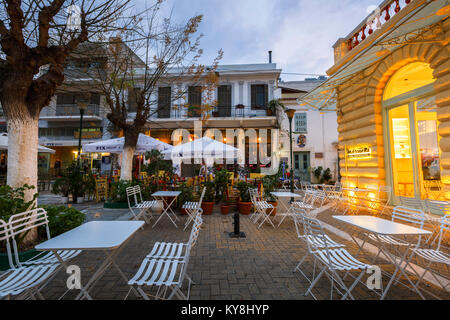 Coffee shop in Psirri Nachbarschaft von Athen. Stockfoto