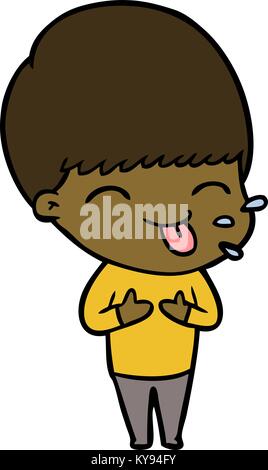 Lustige cartoon Boy Stock Vektor