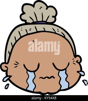Cartoon alte Dame Stock Vektor