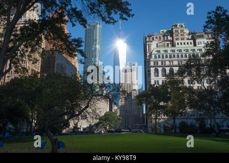 Das One World Trade Center, Lower Manhattan, New York City Stockfoto