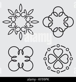 Abstrakte Design für ein Logo oder Monogramm Stock Vektor