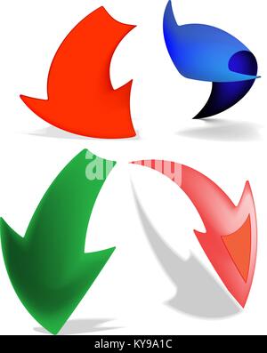 Pfeil-Icon-Set. Vektor Stock Vektor