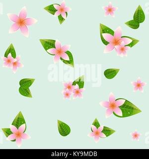 Nahtlose Muster der rosa Blüten Stock Vektor