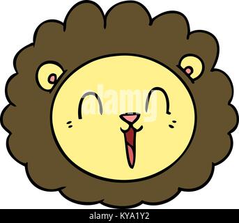 Cartoon lion face Stock Vektor
