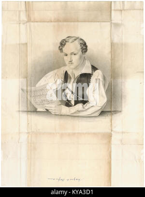 Philipp August Joseph Hoffmann (1807 bis 1883) Georg Büchner 1833 volle Stockfoto