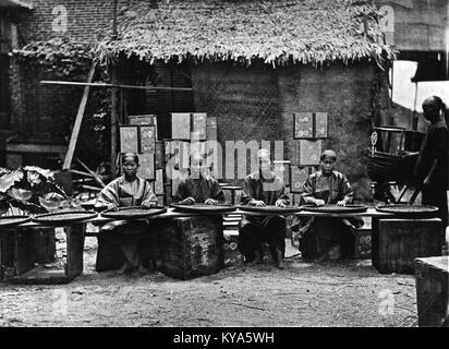 Kaffee PFLÜCKEN IM KANTON Stockfoto