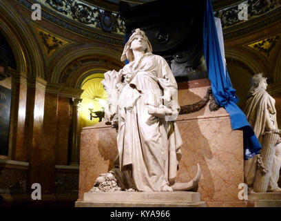 Mausoleo del General San Martín de la Catedral Metropolitana, Buenos Aires, Argentinien, 2014-11-23 WTourAR AA04 Stockfoto