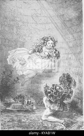 „Nouveaux contes de fées“ von Ségur ist eine Sammlung von Märchen. Seite 263 zeigt eine der Geschichten, die zur Erforschung moralischer Lehren und fantasievollen Erzählungen der Anthologie beitragen. Stockfoto