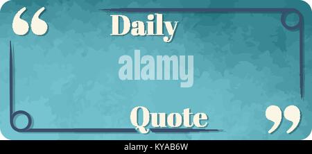 Leere eleganten Rahmen für inspirierende Zitate und Sprüche Stock Vektor