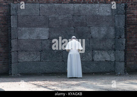 Premier Szydło ich papież Franciszek w Muzeum Auschwitz-Birkenau - 28549114201 Stockfoto