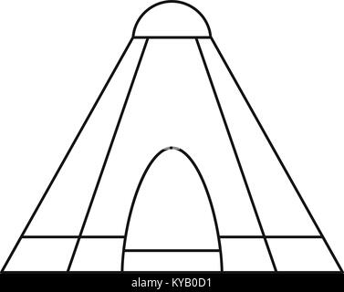 Tipi Zelt Symbol. Überblick Abbildung: Tipi Zelt vektor Symbol für Web Stock Vektor