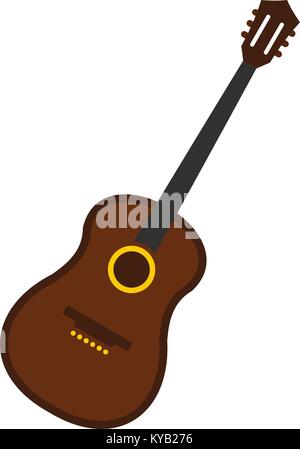 Charango, Musik Instrument Symbol auf weißem Hintergrund Vektor-illustration isoliert Stock Vektor