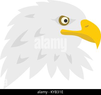 Adler Symbol auf weißem Hintergrund Vektor-illustration isoliert Stock Vektor