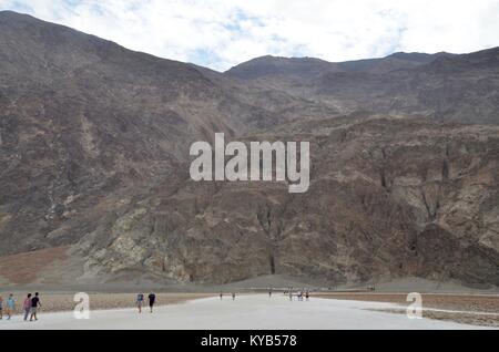 Badwater Basin am Death Valley National Park Kalifornien Stockfoto