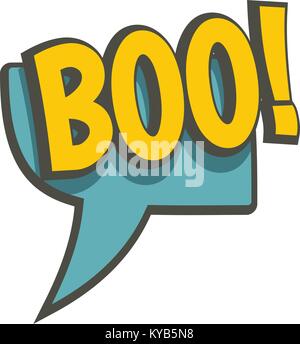 Buh, Sprechblasen-symbol isoliert Stock Vektor