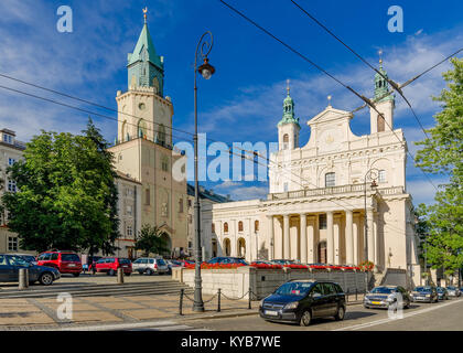 St. Johannes der Täufer Kathedrale und trinitarische Turm, Lublin, Polen, Europa Stockfoto