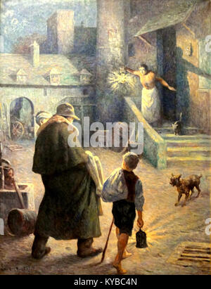 Maximilien LUCE, Le Bon Samaritain, Vers 1906-07, Musée de l'Hôtel-Dieu, Inv. 98.04.12 Stockfoto