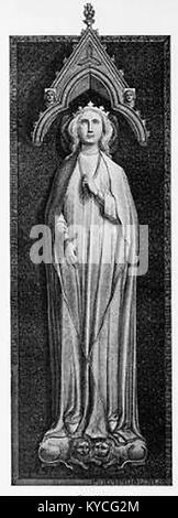 Königin Eleonore von Aquitanien - ein 1914 Zeichnung des Bildnis in der Westminster Abbey, London Stockfoto