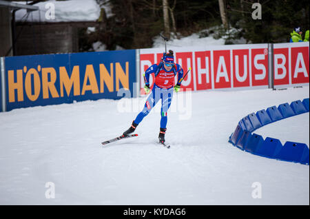 Ruhpolding, Deutschland. 14 Jan, 2018. Deutschland, Ruhpolding - Januar 14, 2017. Dorothea Wierer (3) von Italien während der Frauen 12,5 km Massenstart am BMW IBU Weltcup Biathlon in Ruhpolding gesehen. (Foto: Gonzales Foto/Alamy leben Nachrichten Stockfoto