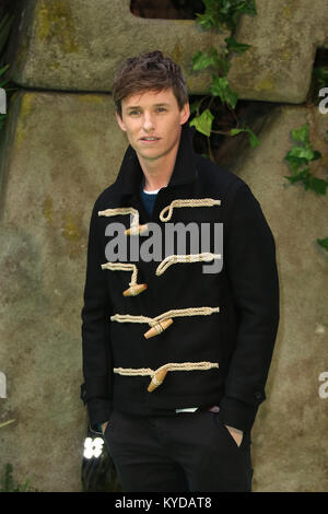 London, Großbritannien. 14. Januar, 2018. Eddie Redmayne, der frühe Mensch - Weltpremiere, BFI IMAX, London, UK, 14. Januar 2018, Foto von Richard Goldschmidt Credit: Rich Gold/Alamy leben Nachrichten Stockfoto