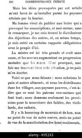 Auszug aus Tolstois unveröffentlichter Korrespondenz „Korrespondenz Indite 182“, in der persönliche Briefe gezeigt werden, die seine privaten Gedanken, Beziehungen und intellektuellen Reflexionen offenbaren. Stockfoto