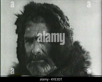 Standbild aus dem Stummfilm The Gold Rush aus dem Jahr 1925 mit Tom Murray in einer Szene aus Charlie Chaplins klassischem Film über Goldgräber während des Klondike Gold Rush. Stockfoto