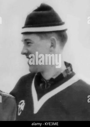 Ein Foto des norwegischen Skispringers Torbjørn Yggeseth aus dem Jahr 1960, der als erfolgreicher Athlet Norwegen bei internationalen Wettbewerben repräsentierte. Stockfoto