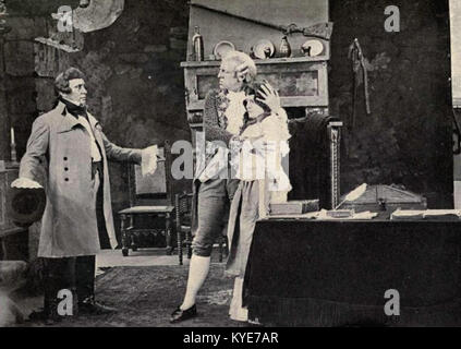 Das Kunstwerk aus dem Jahr 1911 mit dem Titel „Schätze des Waldes“ zeigt eine dichte Waldlandschaft mit hohen Bäumen, Unterholz, Licht, das durch Laub filtert und ein Gefühl von natürlicher Fülle. Stockfoto