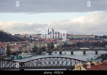 In Prag in der Tschechischen Republik-8 Dezember 2017: Prag vysehrad Hill Stockfoto