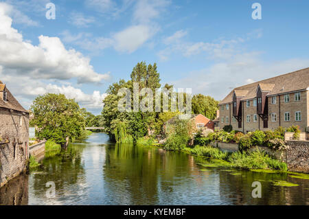 Stamford ist eine antike Stadt, die etwa 100 Meilen nördlich von London liegt, die alte Great North Road, die nach York und Edinburgh führte Stockfoto