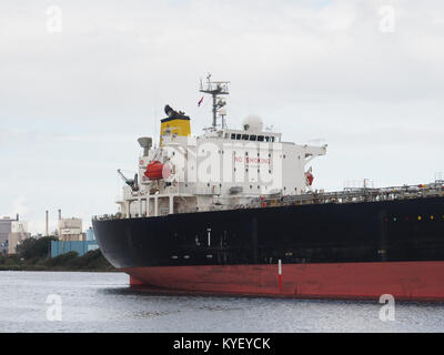 Hoher Strom (Schiff, 2009) IMO 9400801, Noordzeekanaal pic 5. Stockfoto