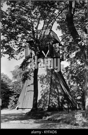 Vaxholms kyrka, auch bekannt als Gustav Adolfskyrkan, ist eine Kirche in Vaxholm, Schweden, die König Gustav IV. Adolf gewidmet ist. Stockfoto