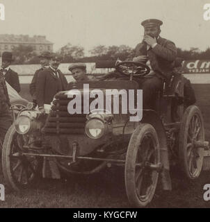 René de Knyff, Mayala du Paris-Bordeaux 1898 (Ici Deuxième En 1899, chauffeur Aristide) Stockfoto