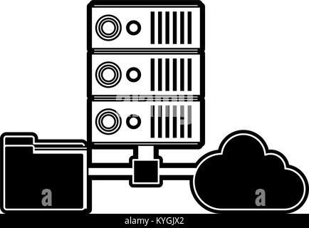 Cloud und Server Technologien Stock Vektor
