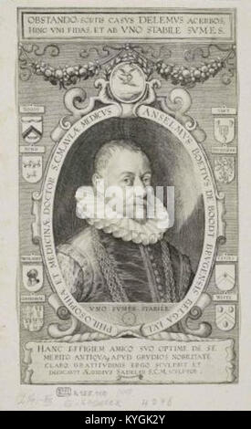 Rytec Aegidius Sadeler kolem 1570-1625 - Anselmus Boetius De Boodt, lekar cisare Rudolfa II. Stockfoto